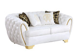 Mila White Sofa Loveseat by New Era Innovations at Eve Furniture