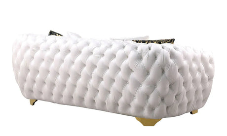 Mila White Sofa Loveseat by New Era Innovations at Eve Furniture