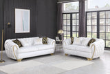 Mila White Sofa Loveseat by New Era Innovations at Eve Furniture