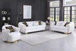 Mila White Velvet Living Room Set by New Era Innovations at Eve Furniture