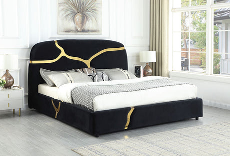 Milan Black King Platform Bed by New Era Innovations at Eve Furniture