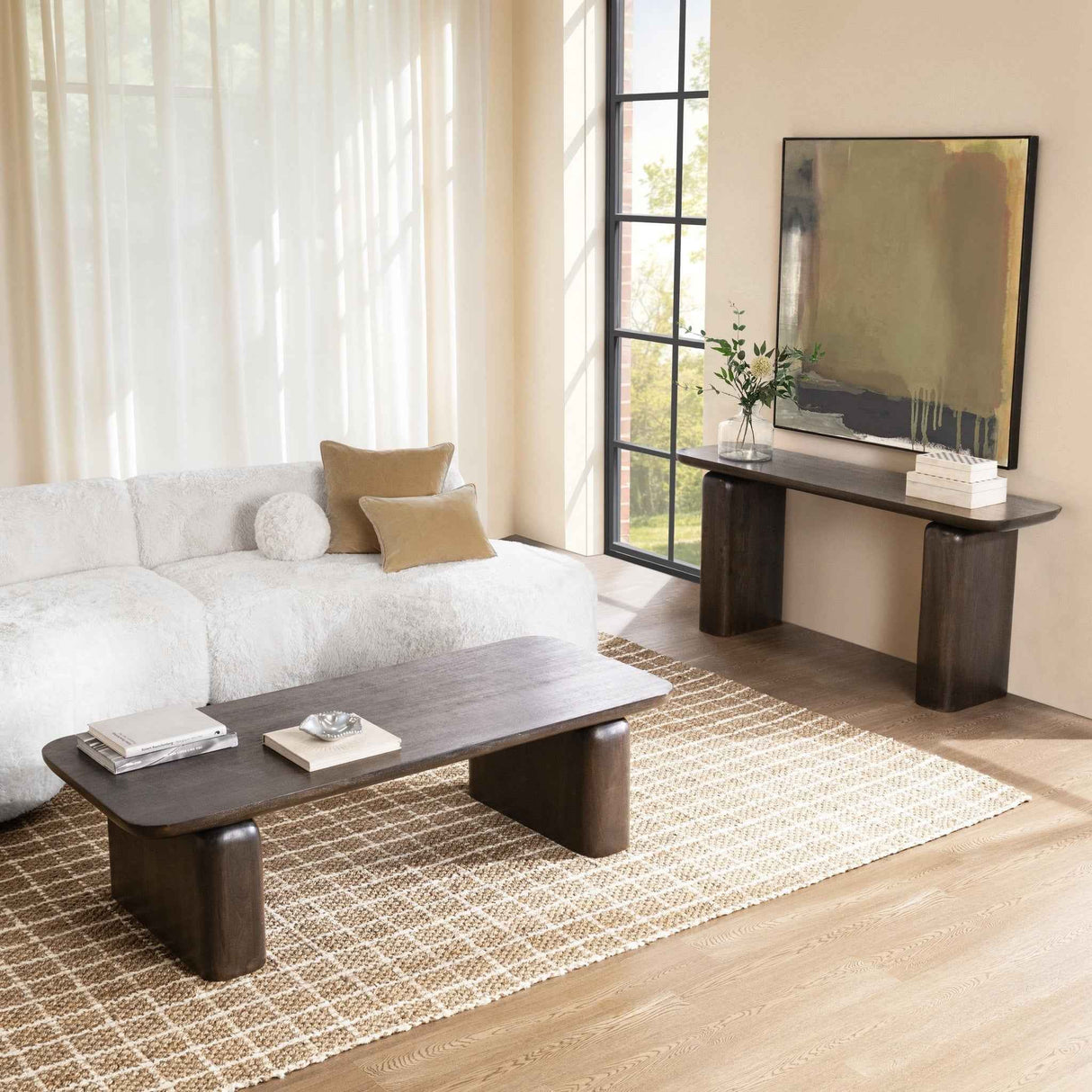 Milan Truffle Roast Console Table by Classic Home at Eve Furniture