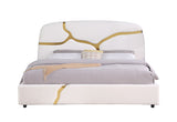Milan White King Platform Bed by New Era Innovations at Eve Furniture