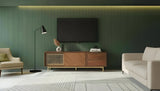 Milana Walnut Gold TV Console by New Era Innovations at Eve Furniture