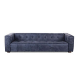 Milano 106" Sofa in Italian Blue Top Grain Leather by Home Trends & Design at Eve Furniture