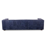 Milano 106" Sofa in Italian Blue Top Grain Leather by Home Trends & Design at Eve Furniture