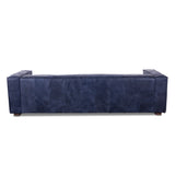 Milano 106" Sofa in Italian Blue Top Grain Leather by Home Trends & Design at Eve Furniture