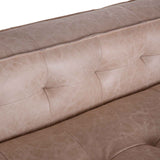 Milano 106" Sofa in Vintage Cream Top Grain Leather by Home Trends & Design at Eve Furniture