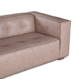 Milano 106" Sofa in Vintage Cream Top Grain Leather by Home Trends & Design at Eve Furniture