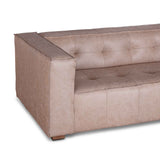 Milano 106" Sofa in Vintage Cream Top Grain Leather by Home Trends & Design at Eve Furniture