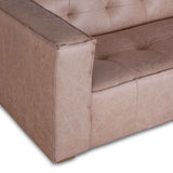 Milano 106" Sofa in Vintage Cream Top Grain Leather by Home Trends & Design at Eve Furniture