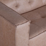 Milano 106" Sofa in Vintage Cream Top Grain Leather by Home Trends & Design at Eve Furniture