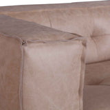 Milano 106" Sofa in Vintage Cream Top Grain Leather by Home Trends & Design at Eve Furniture