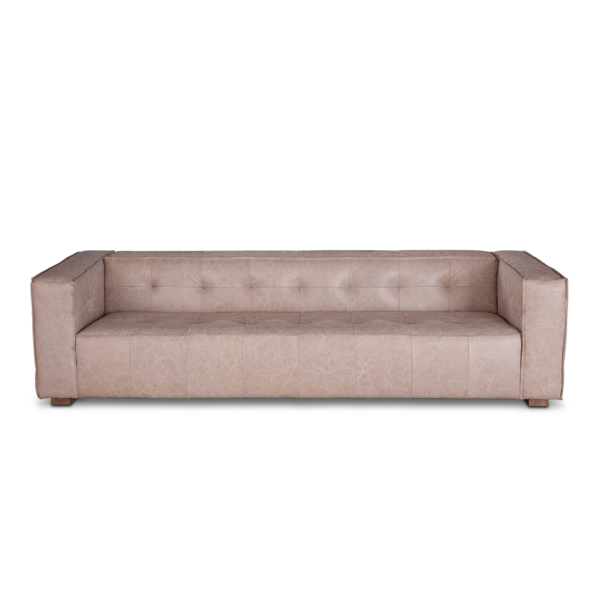 Milano 106" Sofa in Vintage Cream Top Grain Leather by Home Trends & Design at Eve Furniture