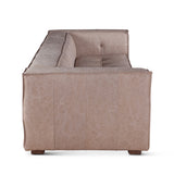 Milano 106" Sofa in Vintage Cream Top Grain Leather by Home Trends & Design at Eve Furniture