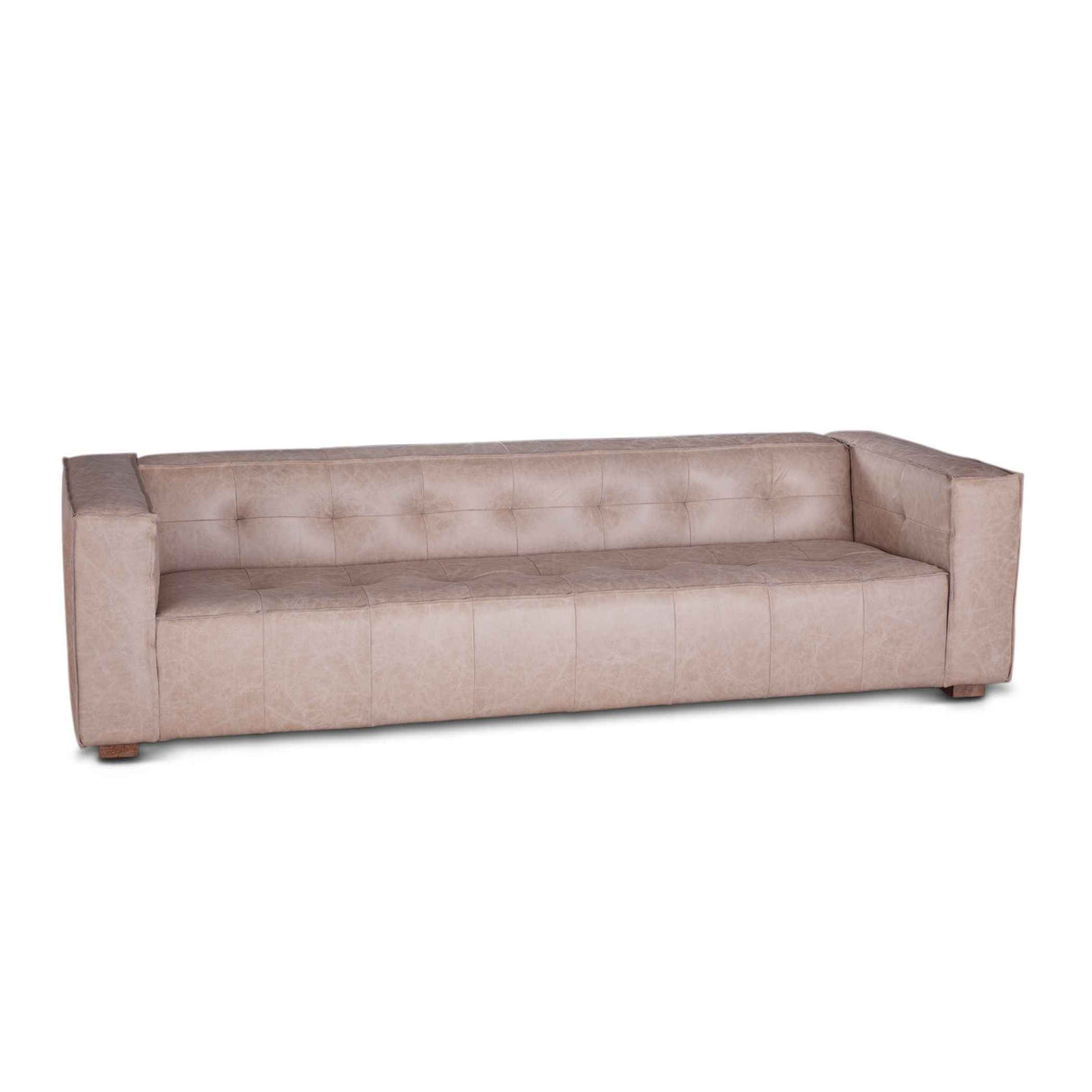 Milano 106" Sofa in Vintage Cream Top Grain Leather by Home Trends & Design at Eve Furniture