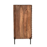 Miles 39" Bar Cabinet in Carved Brownstone by Home Trends & Design at Eve Furniture