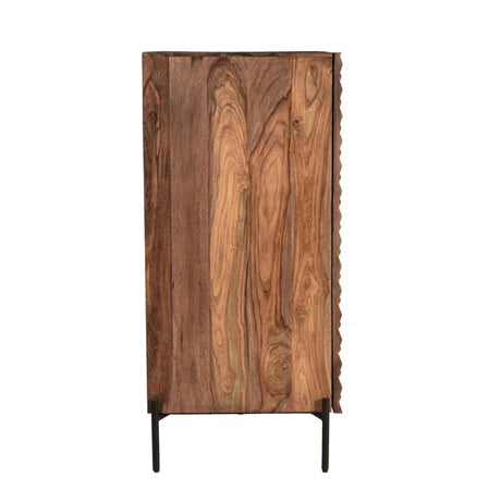 Miles 39" Bar Cabinet in Carved Brownstone by Home Trends & Design at Eve Furniture