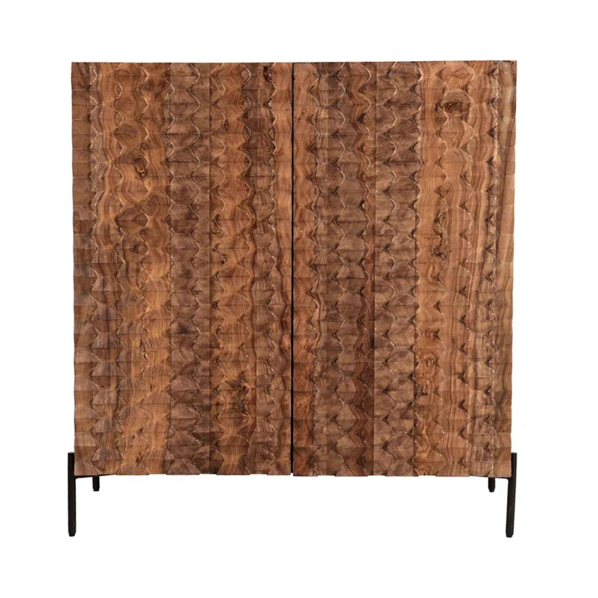 Miles 39" Bar Cabinet in Carved Brownstone by Home Trends & Design at Eve Furniture