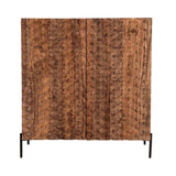 Miles 39" Bar Cabinet in Carved Brownstone by Home Trends & Design at Eve Furniture