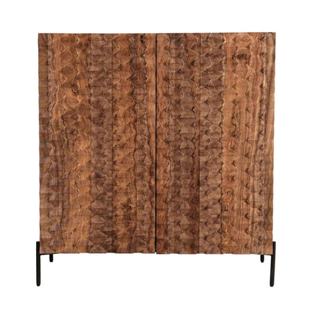 Miles 39" Bar Cabinet in Carved Brownstone by Home Trends & Design at Eve Furniture