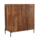 Miles 39" Bar Cabinet in Carved Brownstone by Home Trends & Design at Eve Furniture