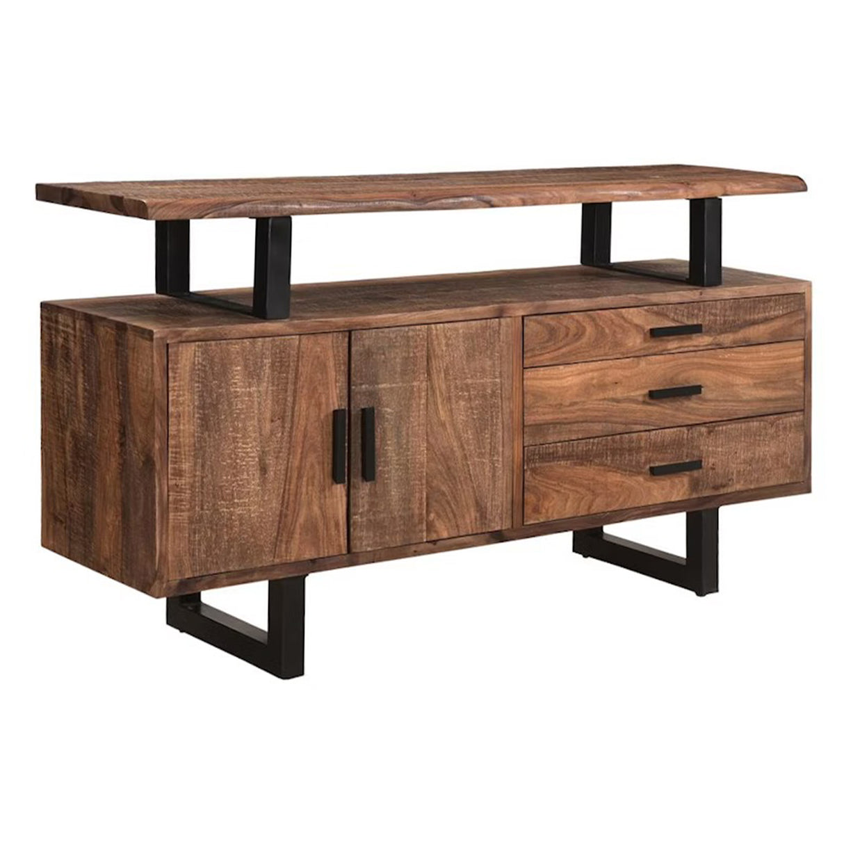 Miles 63" Live Edge Top Sideboard in Brownstone by Home Trends & Design at Eve Furniture