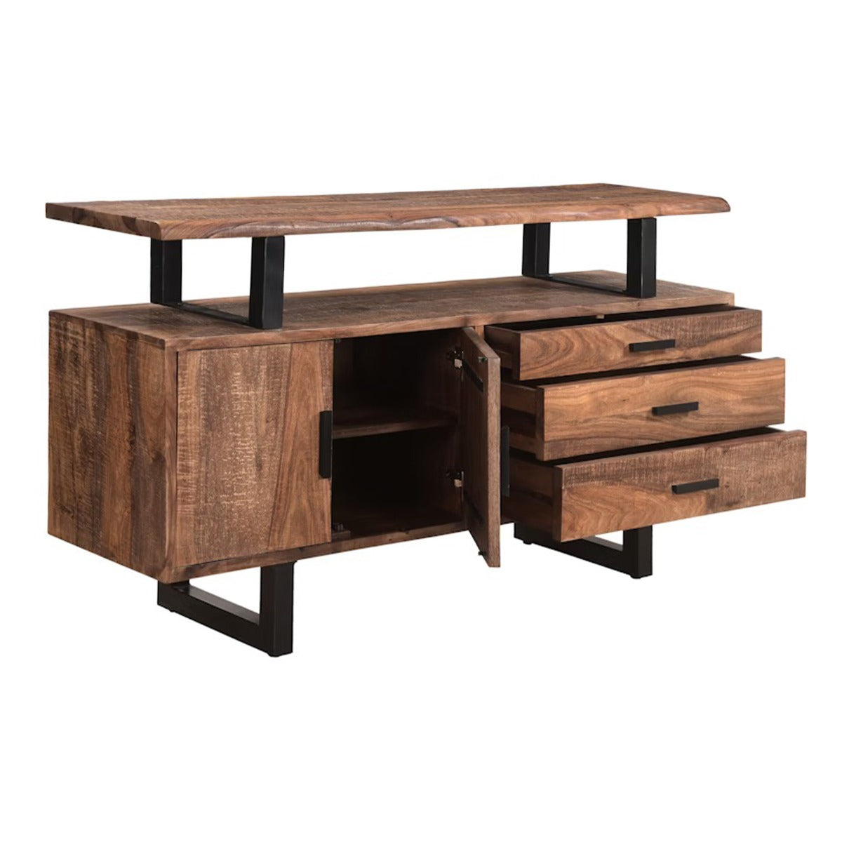 Miles 63" Live Edge Top Sideboard in Brownstone by Home Trends & Design at Eve Furniture