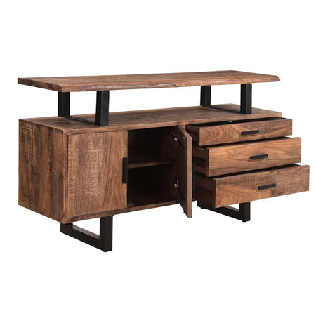 Miles 63" Live Edge Top Sideboard in Brownstone by Home Trends & Design at Eve Furniture