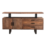 Miles 63" Live Edge Top Sideboard in Brownstone by Home Trends & Design at Eve Furniture