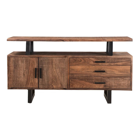 Miles 63" Live Edge Top Sideboard in Brownstone by Home Trends & Design at Eve Furniture