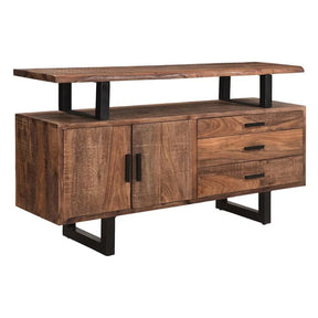 Miles 63" Live Edge Top Sideboard in Brownstone by Home Trends & Design at Eve Furniture