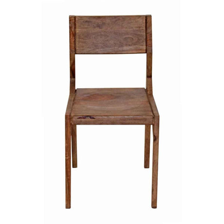 Miles Arlo Wood Dining Chair with Slanted Back in Brownstone, Set of 2 by Home Trends & Design at Eve Furniture