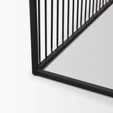 Miles Black Metal w/ Light Wood Nesting Coffee Table by Mercana at Eve Furniture