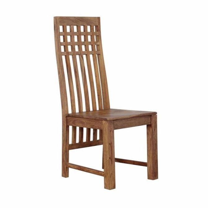 Miles Dining Chair with Tall Back in Brownstone, Set of 2 by Home Trends & Design at Eve Furniture