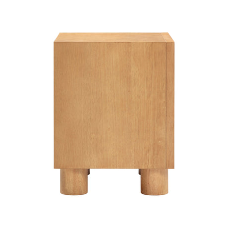 Miles Natural Wood 2-Drawer Nightstand by TOV Furniture at Eve Furniture