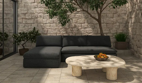 Miles Outdoor Modular 2 Piece Speckled Charcoal by Moe's Home at Eve Furniture