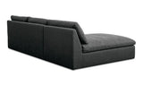 Miles Outdoor Modular 2 Piece Speckled Charcoal by Moe's Home at Eve Furniture