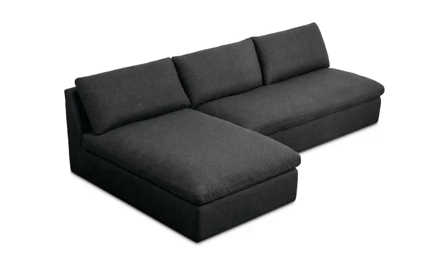 Miles Outdoor Modular 2 Piece Speckled Charcoal by Moe's Home at Eve Furniture