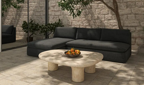 Miles Outdoor Modular 2 Piece Speckled Charcoal by Moe's Home at Eve Furniture