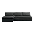 Miles Outdoor Modular 2 Piece Speckled Charcoal by Moe's Home at Eve Furniture