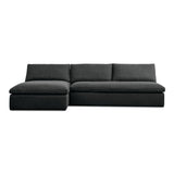 Miles Outdoor Modular 2 Piece Speckled Charcoal by Moe's Home at Eve Furniture