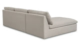 Miles Outdoor Modular 2 Piece Speckled Light Grey by Moe's Home at Eve Furniture