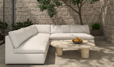 Miles Outdoor Modular 3 Piece White by Moe's Home at Eve Furniture
