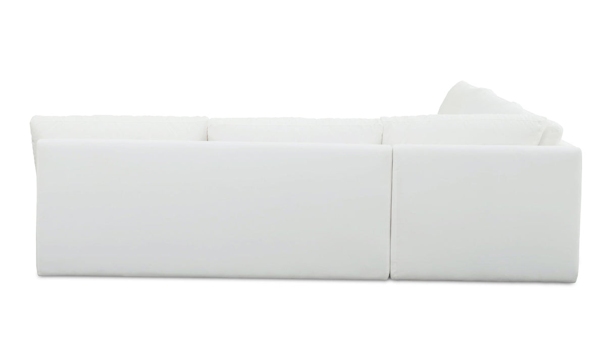 Miles Outdoor Modular 3 Piece White by Moe's Home at Eve Furniture