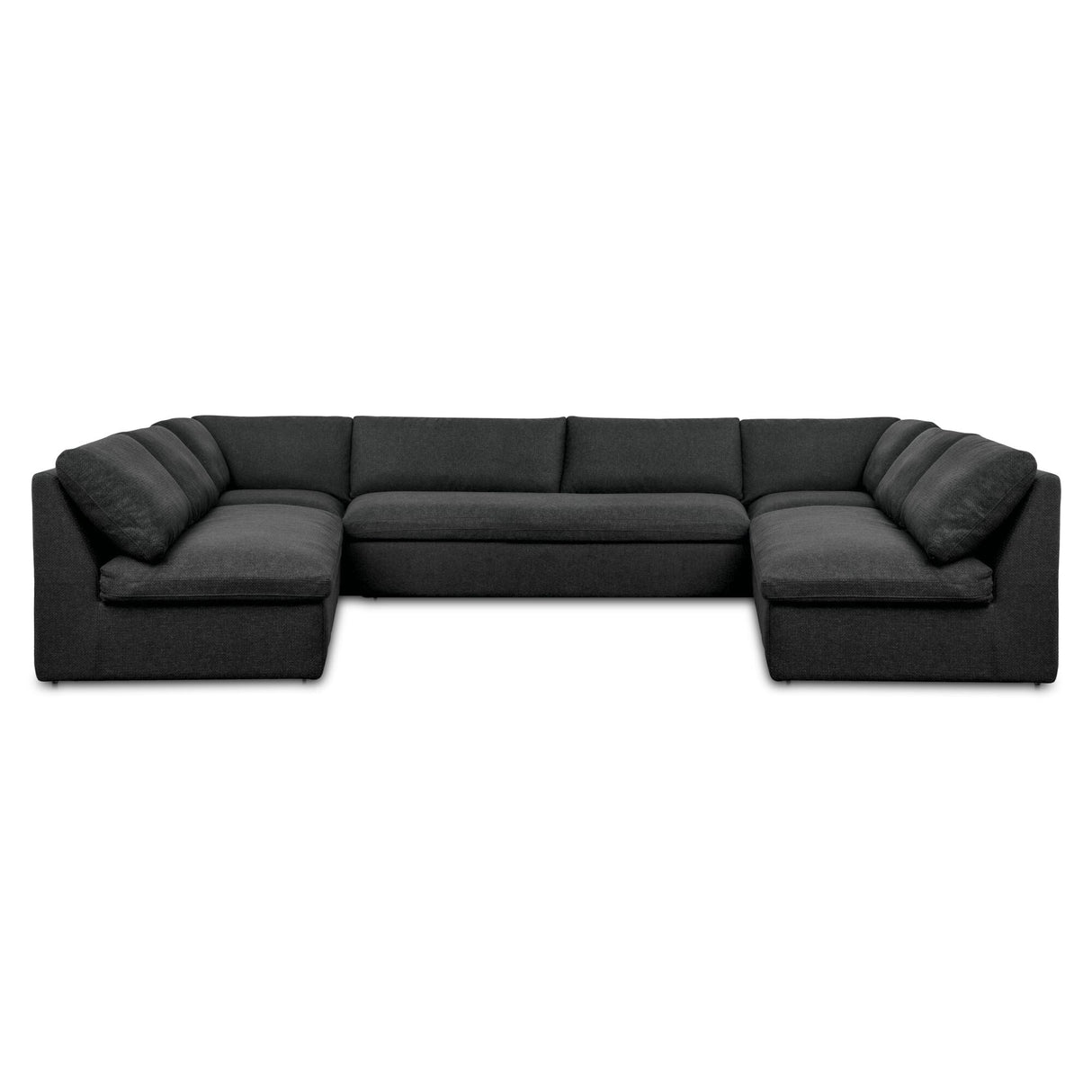 Miles Outdoor Modular 5 Piece Speckled Charcoal by Moe's Home at Eve Furniture