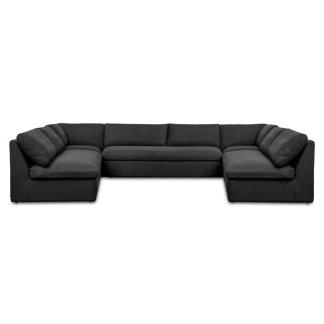 Miles Outdoor Modular 5 Piece Speckled Charcoal by Moe's Home at Eve Furniture