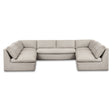 Miles Outdoor Modular 5 Piece Speckled Light Grey by Moe's Home at Eve Furniture