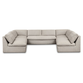 Miles Outdoor Modular 5 Piece Speckled Light Grey by Moe's Home at Eve Furniture
