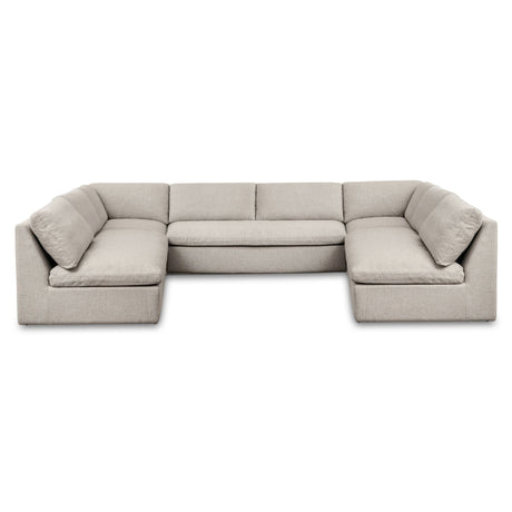 Miles Outdoor Modular 5 Piece Speckled Light Grey by Moe's Home at Eve Furniture